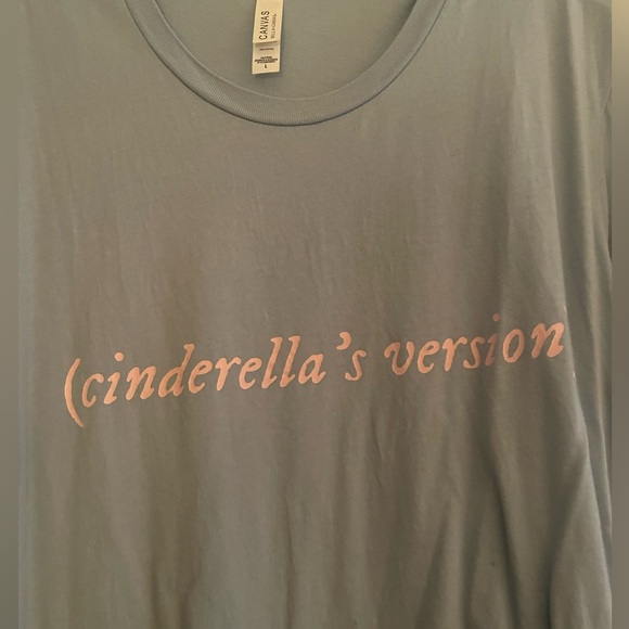Disney FittingPiecesCo Cinderella’s Version Taylor Swift Folklore Font T-Shirt - Picture 2 of 4
